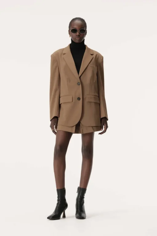 Women Elka Collective ELKA COLLECTICE - RAQUEL BLAZER (Dark Taupe)