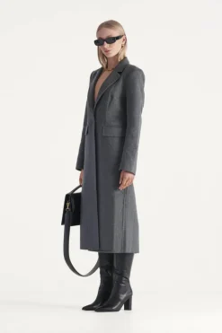 Elka Collective - ALBA COAT (Dark Grey Marle)
