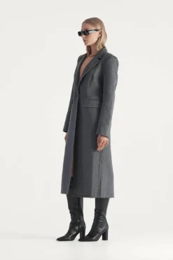 Elka Collective - ALBA COAT (Dark Grey Marle)