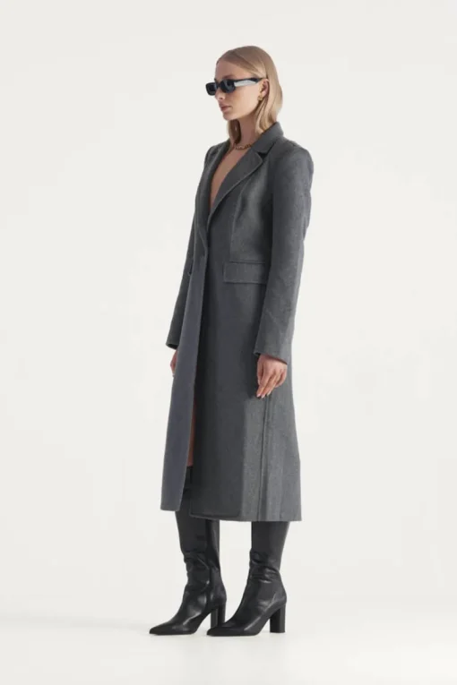 Elka Collective - ALBA COAT (Dark Grey Marle)