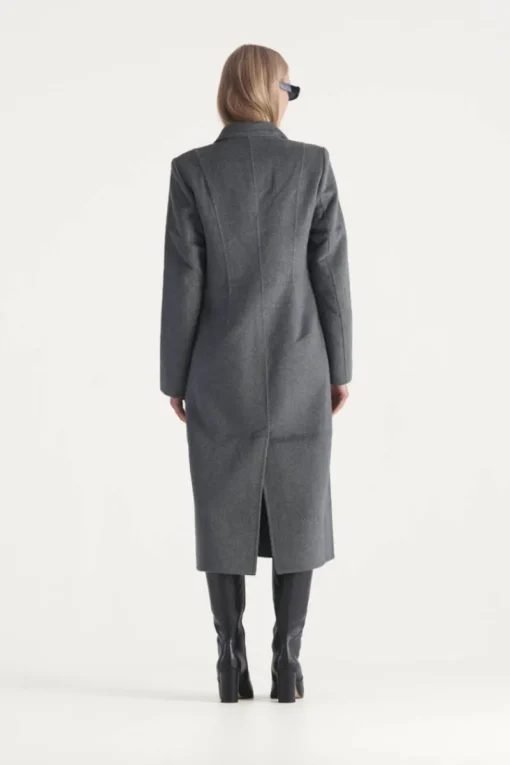 Elka Collective - ALBA COAT (Dark Grey Marle)