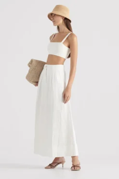 Elka Collective - Ava Knit Bralette (White)