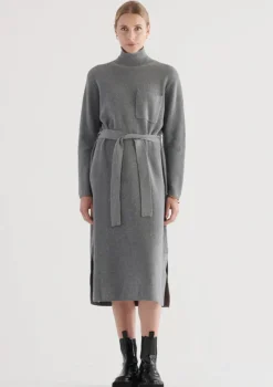 Elka Collective - Franklin Knit Dress (Charcoal Marle)