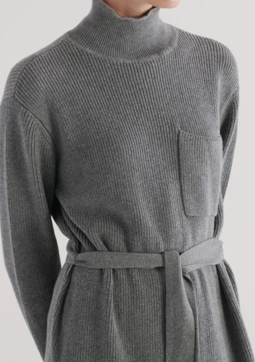 Elka Collective - Franklin Knit Dress (Charcoal Marle)