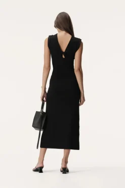 Women Elka Collective - HEATHER KNIT DRESS (BLACK)