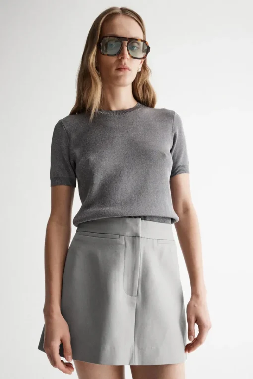 Elka Collective - LAGUNA KNIT VEST (DARK CHROME LUREX)