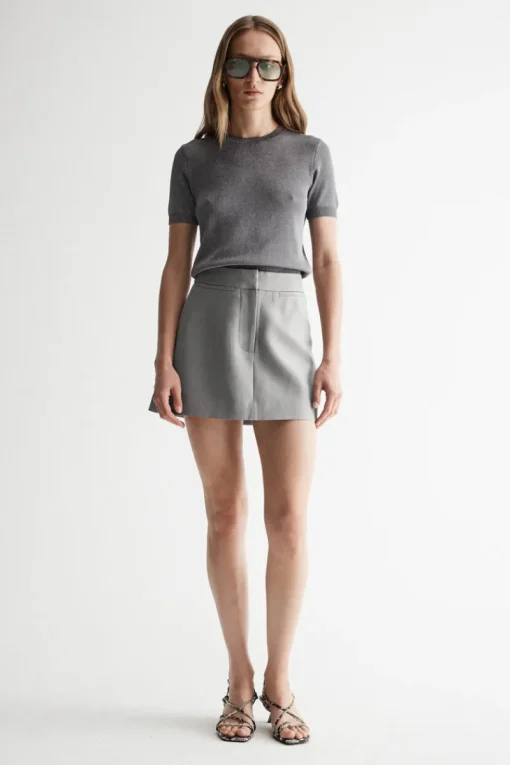 Elka Collective - LAGUNA KNIT VEST (DARK CHROME LUREX)