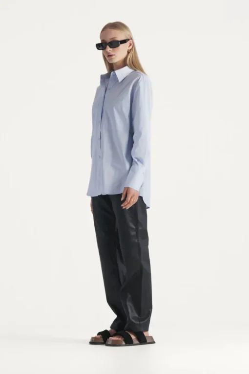 Women Elka Collective - LORETTA SHIRT (LIGHT BLUE)