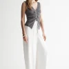 Elka Collective - LUGUNA KNIT VEST (DARK CHROME LUREX)