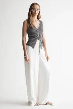 Elka Collective - LUGUNA KNIT VEST (DARK CHROME LUREX)
