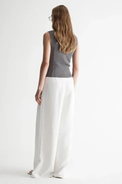 Elka Collective - LUGUNA KNIT VEST (DARK CHROME LUREX)