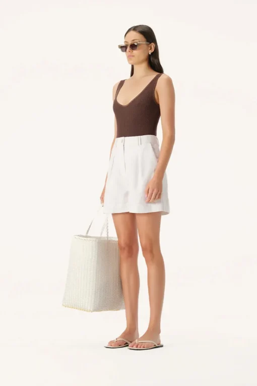 Elka Collective - Lya Knit Bodysuit (Chocolate)