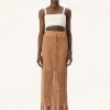 Women Elka Collective - Martinez Knit Skirt (Camel)