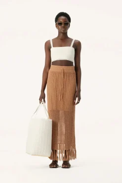 Women Elka Collective - Martinez Knit Skirt (Camel)