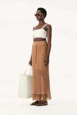 Women Elka Collective - Martinez Knit Skirt (Camel)