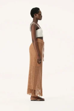 Women Elka Collective - Martinez Knit Skirt (Camel)