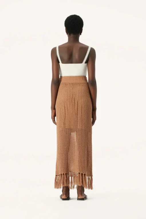 Women Elka Collective - Martinez Knit Skirt (Camel)