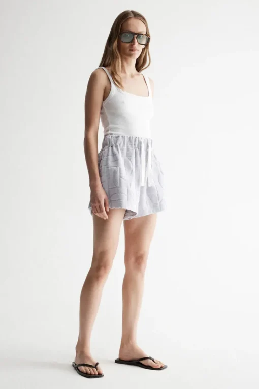 Elka Collective - MONOGRAM TOWELLING SHORT (CORNFLOWER BLUE)