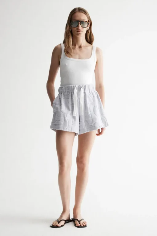Elka Collective - MONOGRAM TOWELLING SHORT (CORNFLOWER BLUE)