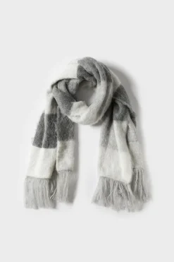 Women Elka Collective - NIELSON SCARF GREY CHECK