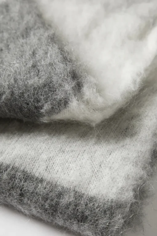 Women Elka Collective - NIELSON SCARF GREY CHECK
