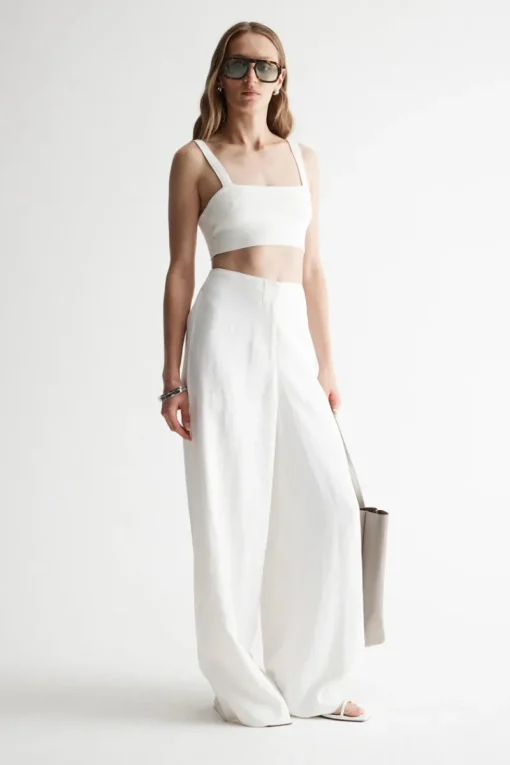 Elka Collective - PALERMO KNIT BRALETTE (WHITE)