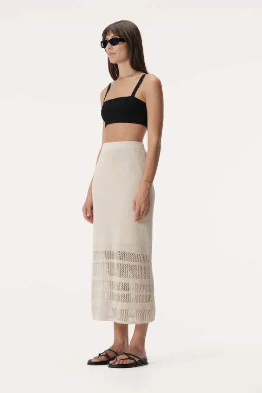 Women Elka Collective - Rivera Skirt (Ivory)
