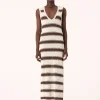 Women Elka Collective - Sintra Knit Dress (Chocolate Ecru)