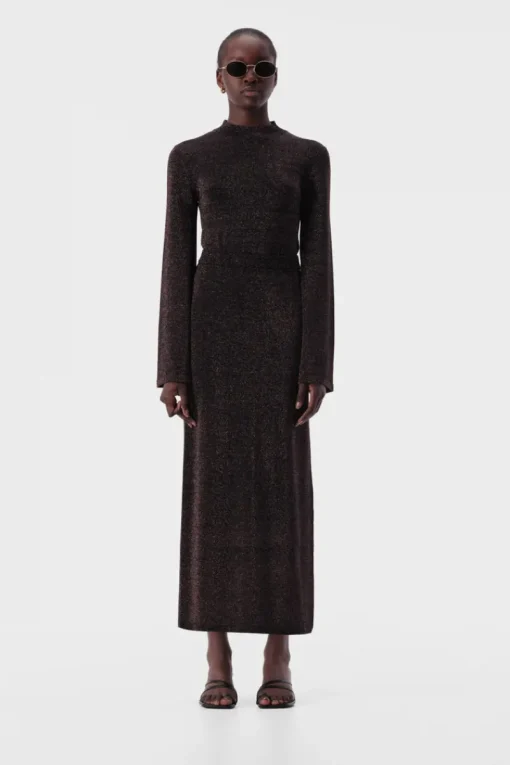 Women Elka Collective - THELMA KNIT TOP (COPPER LUREX)