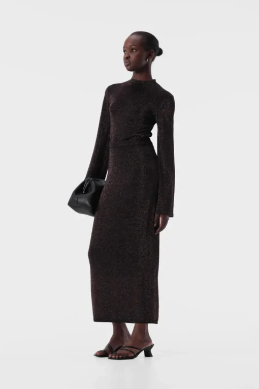 Women Elka Collective - THELMA KNIT TOP (COPPER LUREX)
