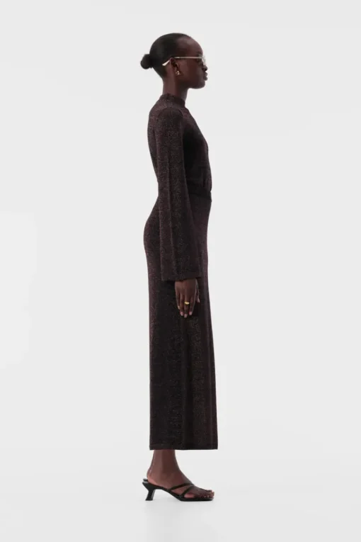 Women Elka Collective - THELMA KNIT TOP (COPPER LUREX)