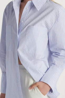 Women Elka Collective - Tomas Shirt (Sky Blue Stripe)