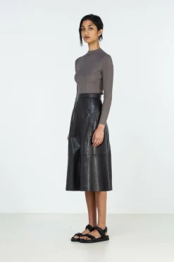 Elka Collective - Vail Skirt (Chocolate)