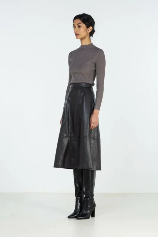 Elka Collective - Vail Skirt (Chocolate)
