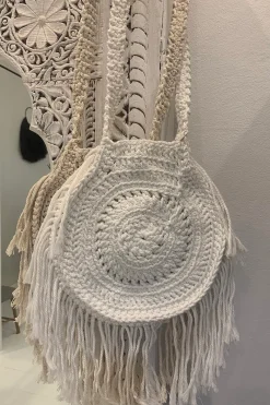 Women Elysian Collective Elysian - Crochet Bag Cream