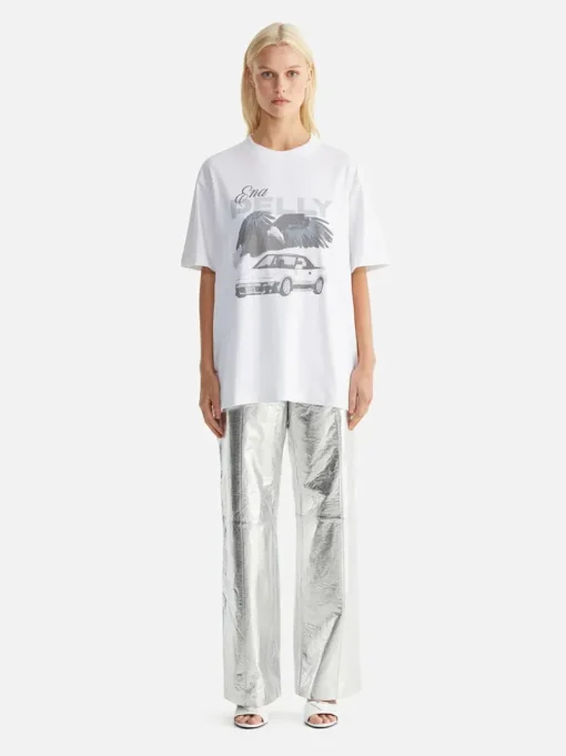 Ena Pelly - JESSIE OVERSIZED TEE DRIFT (WHITE)