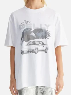 Ena Pelly - JESSIE OVERSIZED TEE DRIFT (WHITE)