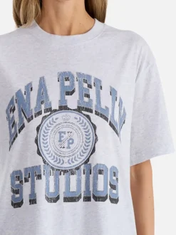 Ena Pelly - A LEAGUE TEE (WHITE MARLE)