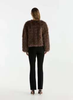 Ena Pelly - ALLY FAUX FUR JACKET (MULTI)