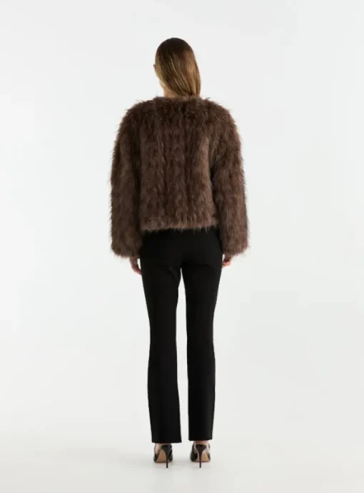 Ena Pelly - ALLY FAUX FUR JACKET (MULTI)