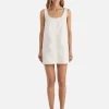 Ena Pelly - AMELIE DENIM MINI DRESS (WHITE)