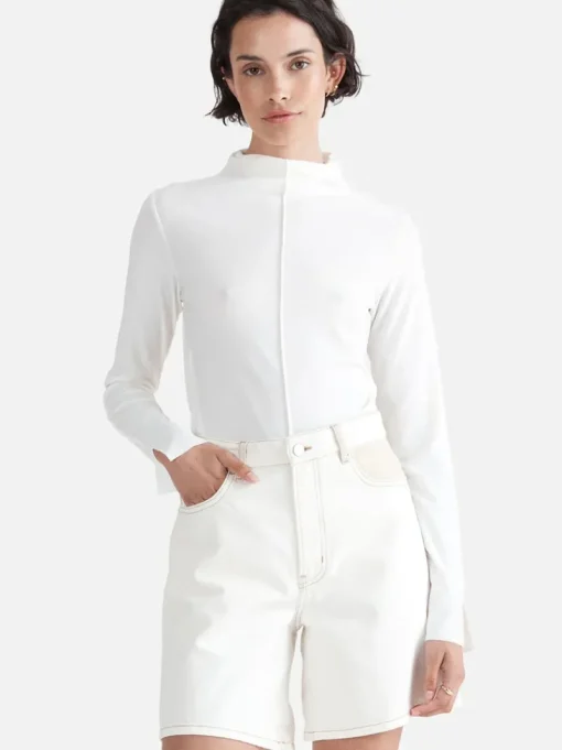 Ena Pelly - AUDREY MINI SHORT (WHITE / STONE)
