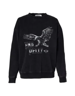 Ena Pelly - Bird of Prey Sweat (Washed Black)