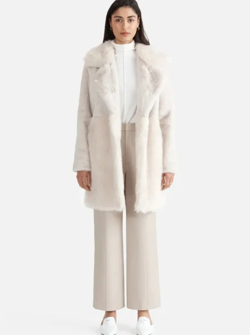 Ena Pelly - Bobby Faux Fur Jacket (Bone)