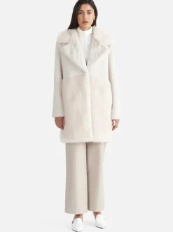 Ena Pelly - Bobby Faux Fur Jacket (Bone)