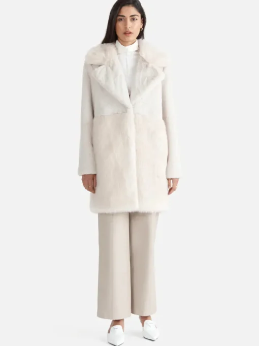 Ena Pelly - Bobby Faux Fur Jacket (Bone)