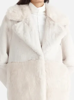 Ena Pelly - Bobby Faux Fur Jacket (Bone)