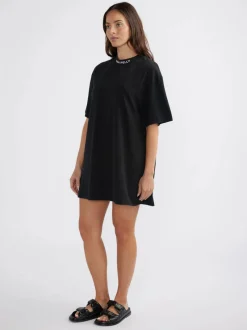 Ena Pelly - CASSIE TEE DRESS (WASHED BLACK)
