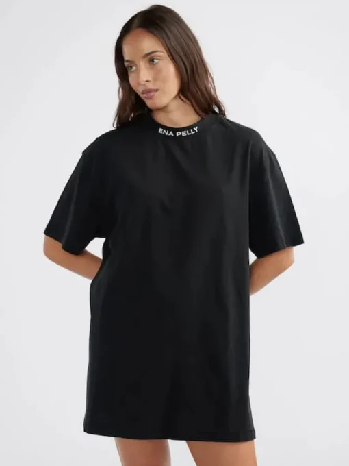 Ena Pelly - CASSIE TEE DRESS (WASHED BLACK)