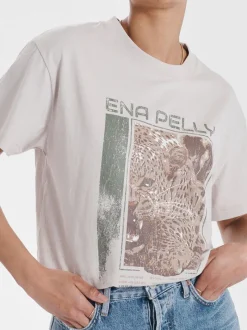 Ena Pelly - Cheetah Tee (Alabaster)
